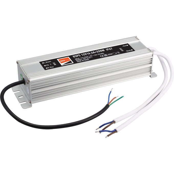 Драйвер JAZZWAY BSPS 12V 16.5A=200W влагозащищенный IP67 1016348A